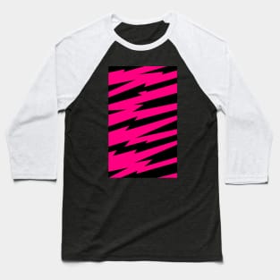 Pizzazz Pink Lightning Baseball T-Shirt